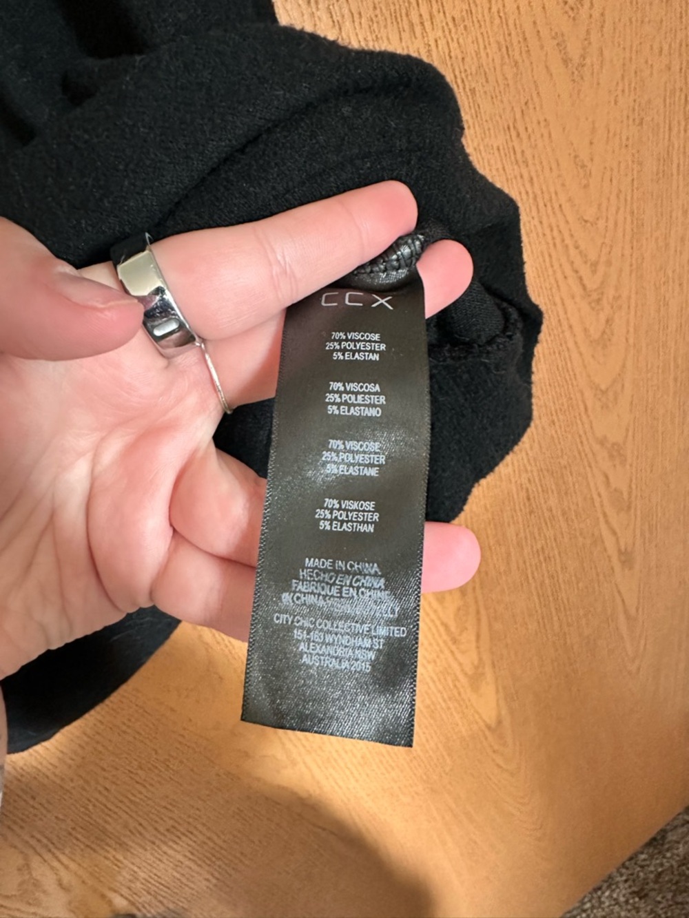 CHANEL Black One-Shoulder Sweatshirt with Strap Detail - Picture 4 of 4